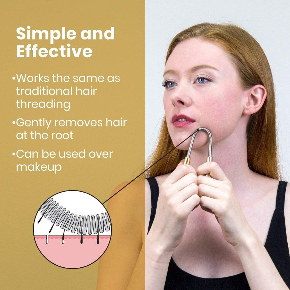 Lindo Twist-N-Roll Tweezer - Spring Facial Hair Removal Tool